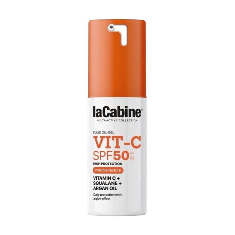 Сонцезахисний гель-флюїд для обличчя LaCabine Vit-C Fluid Oil-Gel, SPF 50, з вітаміном C, 30 мл