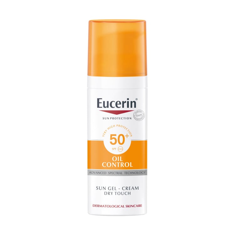 Сонцезахисний гель-крем для обличчя Eucerin Oil Control з матувальним ефектом SPF50, 50 мл